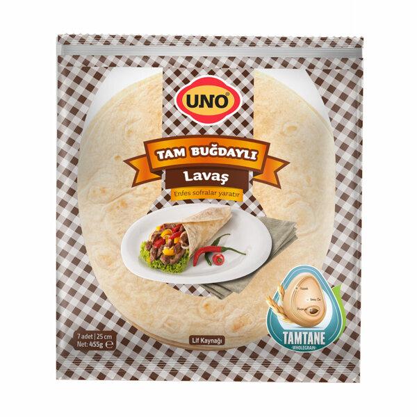1 Paket (7 Adet) UNO Premium Tam Buğdaylı Lavaş Ekmeği