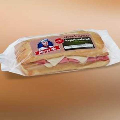 100 Gram DARDANEL Mister No Salamlı Kaşarlı Ekmek Arası Sandviç